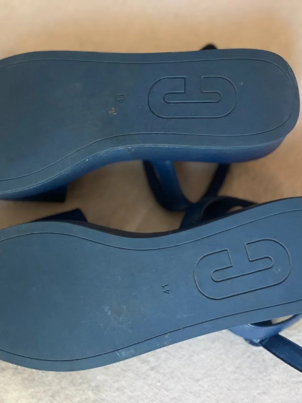 Camper Misia Blue Platform Sandal Size 41